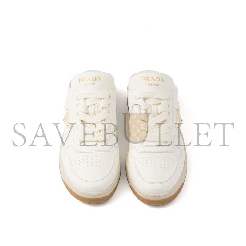 PRADA LEATHER BACKLESS SNEAKERS 1E019O  